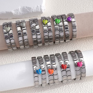 Popular Magnetic Heart Italian Charm <b>Bracelet</b> Stainless Steel Gold Silver Glow Luminous Italian Charm Magnetic Heart - Product Image 2