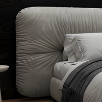 Neues Modell Moderne neue Luxus-Schlafzimmer möbel Anpassen Queen-Bett Kingsize-Bett Cal King Holzrahmen Bett