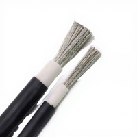 JZD Kabel H1Z2Z2-K Solarkabel 6mm2 Solarpanel-Kabel Photovoltaik-Draht Rot & Schwarz Verzinntes Kupfer Solarkabel