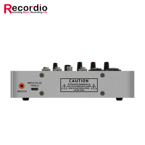 GAX-DP216 <span class=keywords><strong>Mini</strong></span> <span class=keywords><strong>2</strong></span> canaux Audio <span class=keywords><strong>DJ</strong></span> Console de mixage Interface avec 48V alimentation fantôme <span class=keywords><strong>Combo</strong></span> Jack Microphone guitare XLR 6.35mm stéréo - Product Image 2