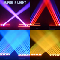 12 projecteurs LED à tête mobile matricielle RGBW 40W avec zoom pour effets de scène et bars, idéaux pour les soirées disco