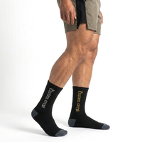 Chaussettes de sport ultra douces de créateur avec soutien de la voûte plantaire personnalisé, respirantes, avec slogan personnalisé, pour jeunes et adultes, usage quotidien et extérieur