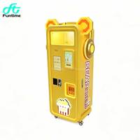 Distributeur automatique de pop-corn pour enfants FunTime Bear, fonctionnant avec des pièces de monnaie, machine à pop-corn commerciale automatique