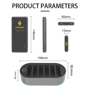 Xách tay <span class=keywords><strong>6</strong></span> trong <span class=keywords><strong>1</strong></span> chia sẻ Bìa ngân hàng điện cable Type-c 8000mAh Powerbank Docking <span class=keywords><strong>Station</strong></span> cho nhà hàng thư viện cafe - Product Image 6