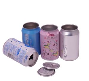 Jus personnalisé de 200ml 250ml cannette mince de 330ml 8oz 12oz 500ml 1 litre boisson à la bière <span class=keywords><strong>vide</strong></span> métal imprimé aluminium cannette pop ronde pour boisson - Product Image 1