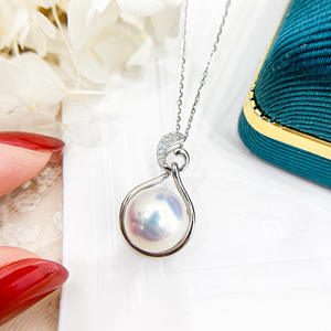 Colgante de Plata S925 WENCHI con Cuentas de 11-13mm, Accesorios DIY para Collar de Corona, Dijes de Perlas con Cuentas 10410, China - Product Image 4