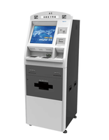 Kiosque de paiement en libre-service avec écran tactile PC de 19 à 32 pouces, distributeur de cartes, accepteur de billets et imprimante de documents