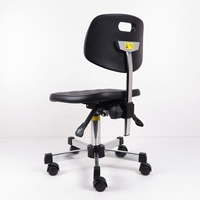 LEADAN Noir ESD Antistatique Mousse Polyuréthane Moulée Chaises de laboratoire dentaire modernes pour hôpital Atelier École
