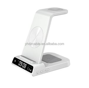 3-in-1 Wireless Magnetic Charger <b>Clock</b> Multi-function Phone Charging Station Fast Charging Universal for Headset Watch - Product Image 2