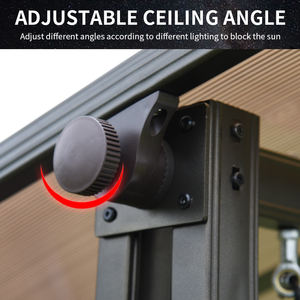 ชิงช้าโลหะอลูมิเนียมสำหรับลานบ้าน3ที่นั่งพร้อมไฟ LED หลังคาเก้าอี้แกว่งในสวน - Product Image 5