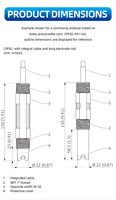 Électrode combinée authentique Endress+Hauser CPF82-PA11A2 avec boîtier PVDF pour traitement industriel des liquides d'eau, 1,5 pH