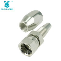 26718D-R5 Raccord hydraulique droit réutilisable blindé, gamme de tailles 16mm-25mm, en acier au carbone et acier zingué, pour raccord de tuyau