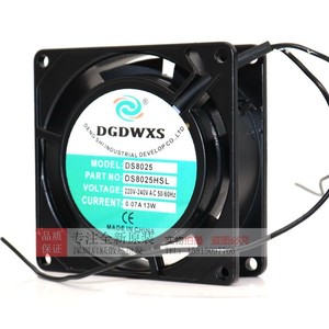พัดลมแบบแกนหมุน Dgdwxs ขนาด 80 มม. 220V AC 50/60Hz ลูกปืนแบบลูกกลิ้ง สำหรับระบายความร้อนและระบายอากาศ - Product Image 1
