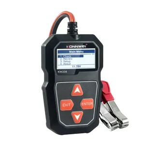 KONNWEI KW208 Autobatterie tester 12V Motorrad batterie analysator 100-2000 CCA Power Load Plug Lade kurbel system Test