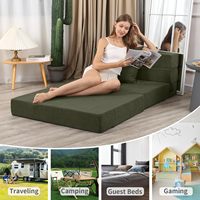 Lit convertible, matelas en mousse pour le sol, canapé-lit pliable à vendre, fauteuil avec oreiller
