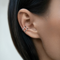 Ensemble de boucles d'oreilles clipsables multi-styles en argent sterling S925 plaqué rhodium avec zirconiums cubiques, bijoux de mode pour femmes, cadeaux d'anniversaire