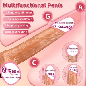 Hot-Selling SHE Voll automatischer Schub weiblicher Silikon <span class=keywords><strong>dildo</strong></span> Römischer Kaiser Realistisches wasserdichtes Sexspielzeug Weiches Teleskop - Product Image 4