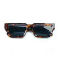 Lunettes de soleil Sifier Retro Millionaire, carrées, en acétate, style punk rock, hip hop, pour hommes et femmes, noir, rose, vert