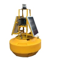 Bouée de surveillance de la qualité de l'eau en EVA et HDPE, durable, à énergie solaire, pour amarrage marin, avec piston et charnière pour eaux ouvertes, BT ISO9001:2015
