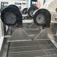 Hogesnelheidsdroogmachine voor groenten en fruit, ontwatering van aardappelen en wortelen, oppervlaktewaterverwijdering, luchtstroomdroger voor voedselverwerking