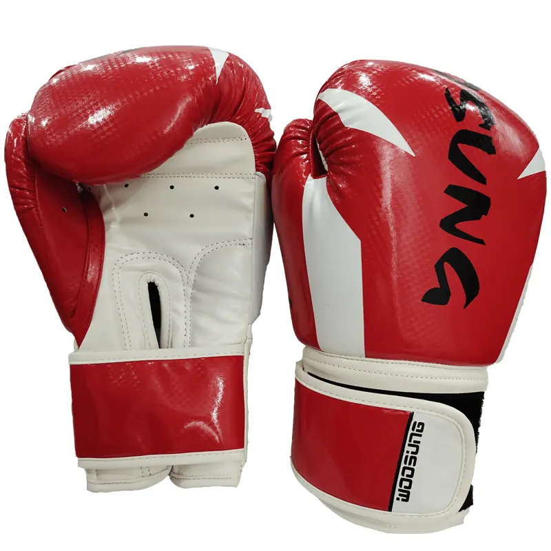 woosung Professional Cheap Custom classic Design pu real leather Boxing Gloves for sale