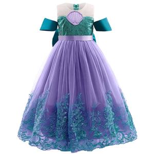 Nuevos disfraces de TV y películas Sea Princess Lace Princess Dress Girl Children <span class=keywords><strong>Ariel</strong></span> Dress Princess Dresses Kids - Product Image 4