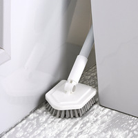 Carrelage baignoire brosse brosse de nettoyage douche avec longue poignée vadrouille outils pour salle de bain nettoyage baignoire carrelage sol mur toilette