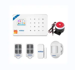 KERUI W181 Tuya App Wireless GSM Scheduled Setting Promptly Notify Home Security Alarm System With Motion Detector Alarm System