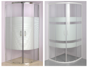 Giá Rẻ Cạnh Tranh Góc Cạnh Cửa Kính Trượt Cửa Kính Thiết Kế In 4Mm Mạ Crôm Có Thể Điều Chỉnh Tường - Product Image 6