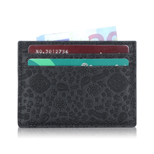 Nueva cartera minimalista delgada de cuero para hombres y mujeres RFID bloqueo bolsillo frontal fino tarjetero elegante fábrica de carteras - Product Image 1