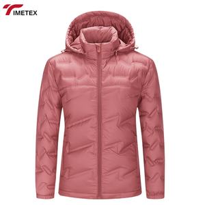 TIMETEX Veste d'extérieur élégante ultra-légère pour <span class=keywords><strong>femme</strong></span> 90% duvet de canard blanc résistant à la chaleur et coupe-vent non frottant - Product Image 4