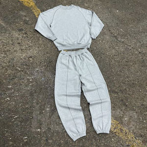 <strong>Custom</strong> 450 500gsm Men Jogger Tracksuit Men Heavyweight Baggy Sweatpants Hoodie Flare Sweat Pantsand Hoodie Sets <strong>Sweatsuit</strong> Men - Product Image 2