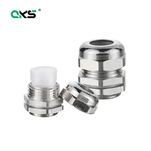 Silicone Rubber High Temperature Resistant Nickel Plated Brass Cable Glands IP68 Waterproof 304 stainless steel cable gland