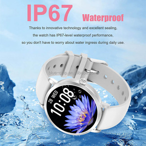 Reloj Inteligente NFC de Lujo <span class=keywords><strong>para</strong></span> <span class=keywords><strong>Mujer</strong></span> 2024, Resistente al Agua IP67, con Correa, Monitor de Sueño, Control de Música, Dorado, Resistente, Nuevo, <span class=keywords><strong>10</strong></span>+ - Product Image 2