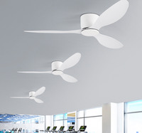 Ventilateur de plafond avec lumières, dernier design, 42 pouces, 3 pales en ABS, conversion de fréquence, télécommande