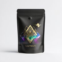Pochette Doypack Personnalisée en Aluminium Imprimé avec Fermeture Ziplock et Trou de Suspension pour Cosmétiques 300ml, Finition Mate avec UV Sélectif
