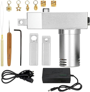 Machine à tresser <span class=keywords><strong>électrique</strong></span> portable nouvelle génération pour dreadlocks, outil de tressage de cheveux humains au <span class=keywords><strong>crochet</strong></span>, machine à dreadlocks - Product Image 6