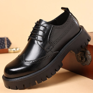 Zapatos Sin Cordones Antideslizantes e Impermeables para Hombre, Parte Superior de Cuero Genuino, Mocasines Elegantes para Oficina, Cómodos, Casuales de Negocios, Resistentes - Product Image 1