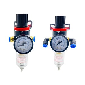 ตัวกรองควบคุมแรงดันอากาศพร้อมเกจวัดแบบ 2 จุด สำหรับระบบลม - Product Image 1