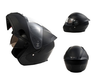 2026年式 ファクトリーフリップアップバイクヘルメット モジュラーヘルメットデザイン、ABS素材製。 簡単に折りたたんで収納できます。 - Product Image 4