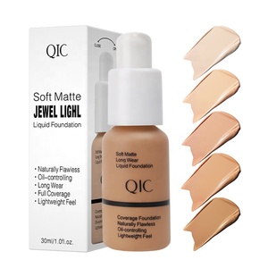 QIC Color Concealer Foundation Éclaircissant Hydratant Longue Tenue Contrôle du Sébum Teint Blé Bronze Maquillage Scène <span class=keywords><strong>BB</strong></span> Crème 30ml Tout-en-un - Product Image 4