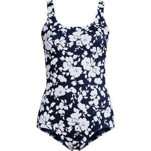 Maillot de bain une pièce pour femme FOXA, imprimé numérique, col rond, en spandex et polyester, résistant au chlore, maillot de bain sportif - Product Image 3