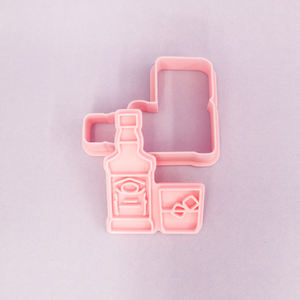 Série de vin <span class=keywords><strong>emporte</strong></span>-pièces en plastique forme de dessin animé écologique pour modèle de verre 3D bricolage argile imprimé Biscuit moule - Product Image 3