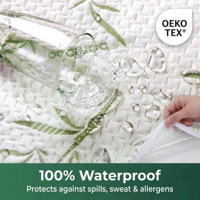 Protecteur de matelas 3D en viscose de bambou AOSEN OEKO-TEX, 100% imperméable avec TPU 30gsm pour usage domestique, hôtelier et motelier, fabricant
