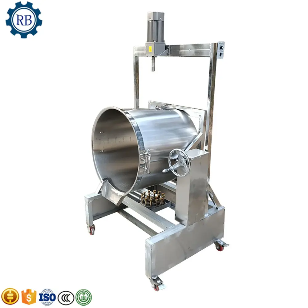 Best Selling chili sauce cooker machine Syrup Soup Caramel Maker Mixer Kettle Industrial Cooking Mixer Machines with Agitator