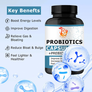 Capsules Probiotiques Naturelles à Base de Plantes les Plus Vendues avec Superblend Nutrimental Prebiotic Intelligence Triplex pour Soulager les Ballonnements et les Gaz - Product Image 2