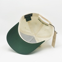 Gorra de Béisbol de 5 Paneles de Alta Calidad, Bordada por Delante y por Detrás, de Tela de Algodón, Ajustable, Informal, para Uso Diario, de Dos Tonos