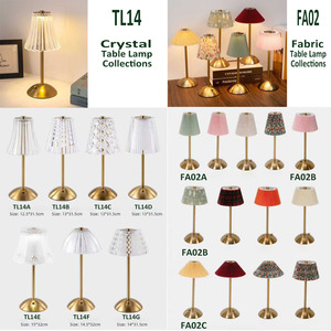 Lampe de table LED Senya-Pro Crystal en tissu, réglable, 3 températures de couleur et <span class=keywords><strong>veilleuse</strong></span> à intensité variable pour table, mariage, restaurant - Product Image 4