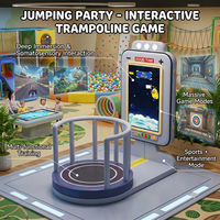Machine de jeu interactive à détection de pression pour trampoline, détection en temps réel, mini équipement de trampoline pour enfants pour aire de jeux intérieure