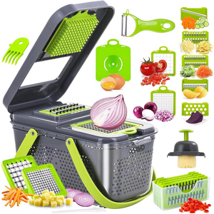 Wholesale Fruit & <b>Vegetable</b> Processing Machines ABS Design <b>Vegetable</b> Cutter 22in1 <b>Vegetable</b> <b>Chopper</b> - Product Image 1